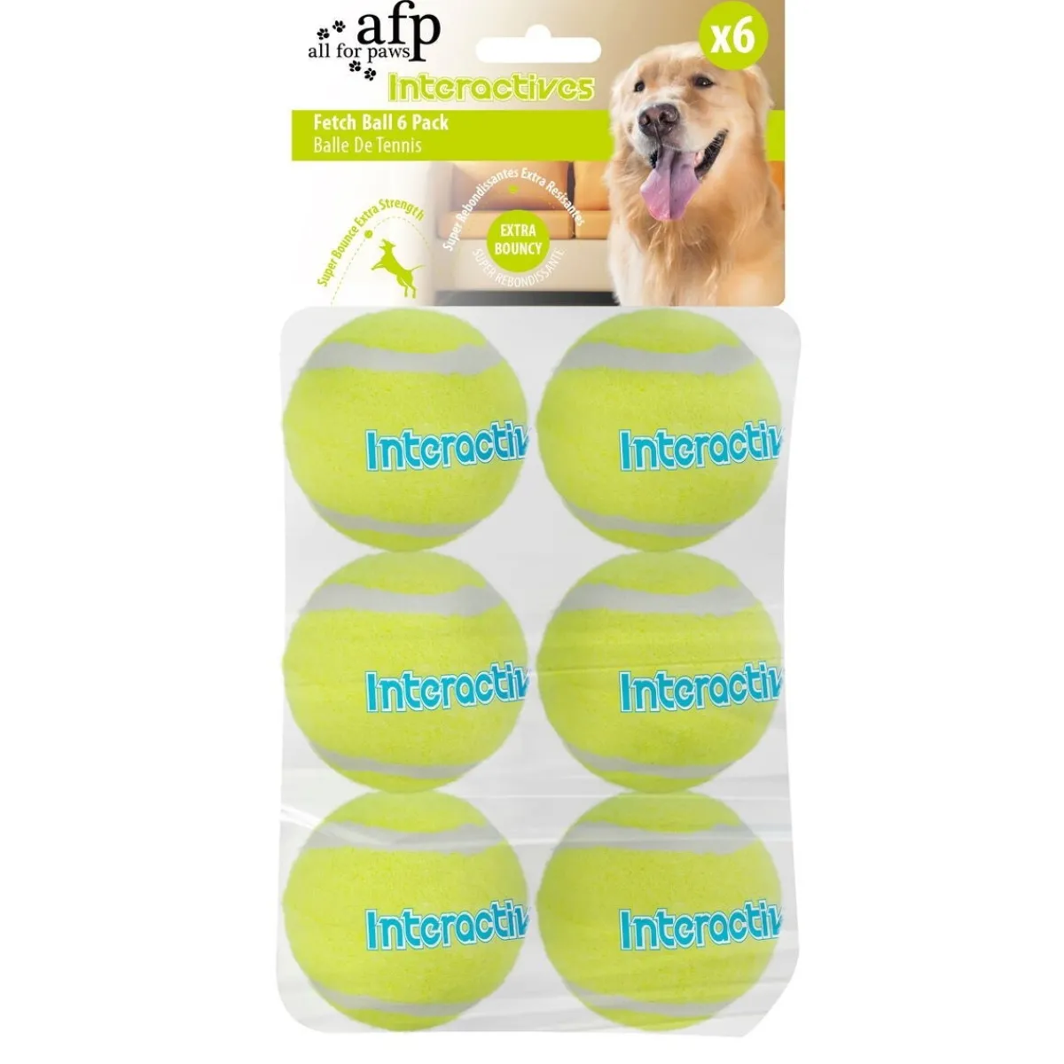Fetch&Treat täyttötennispallot 6,5cm 6-pack>All For Paws Hot