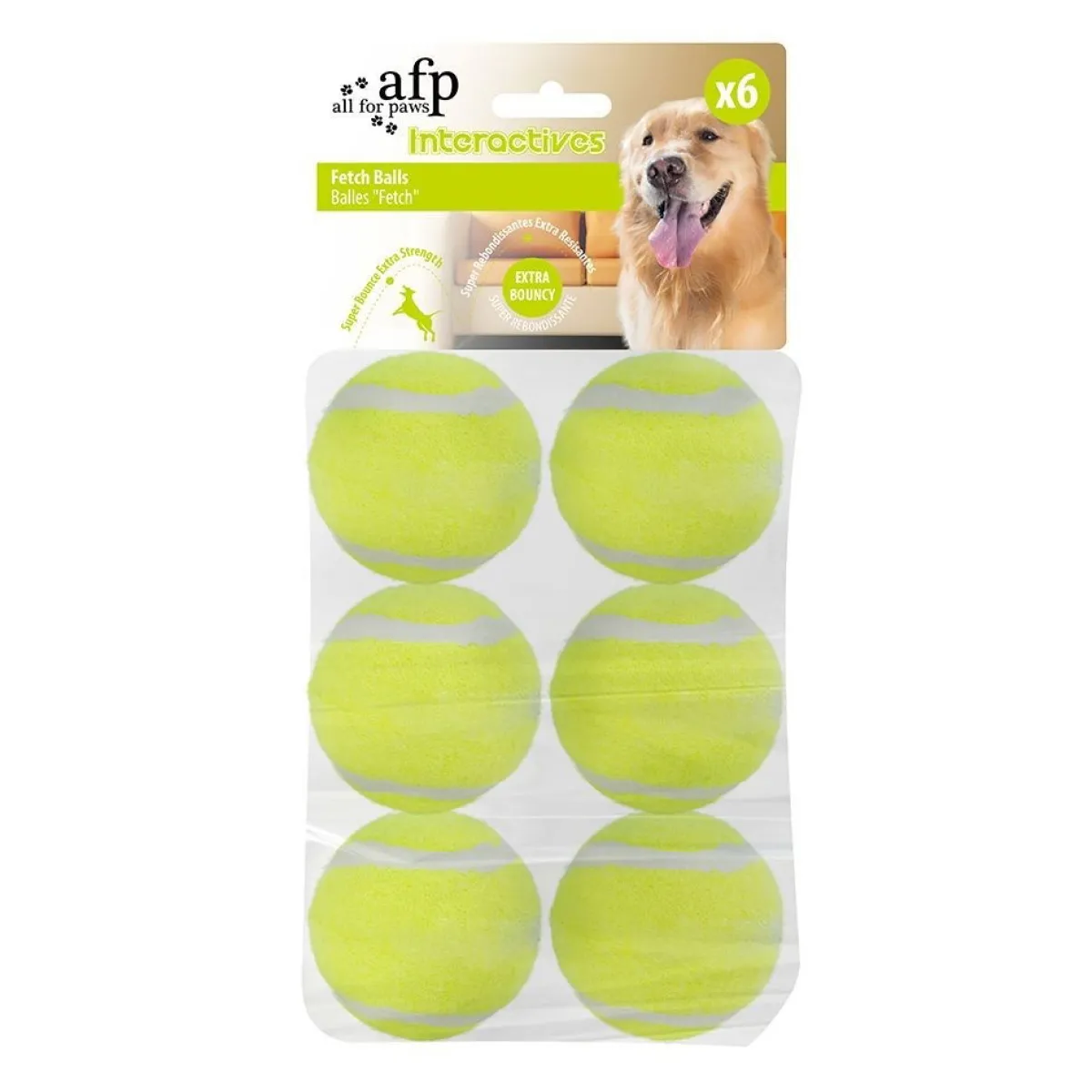 Fetch täyttöpallot 5 cm, 6 kpl>All For Paws New