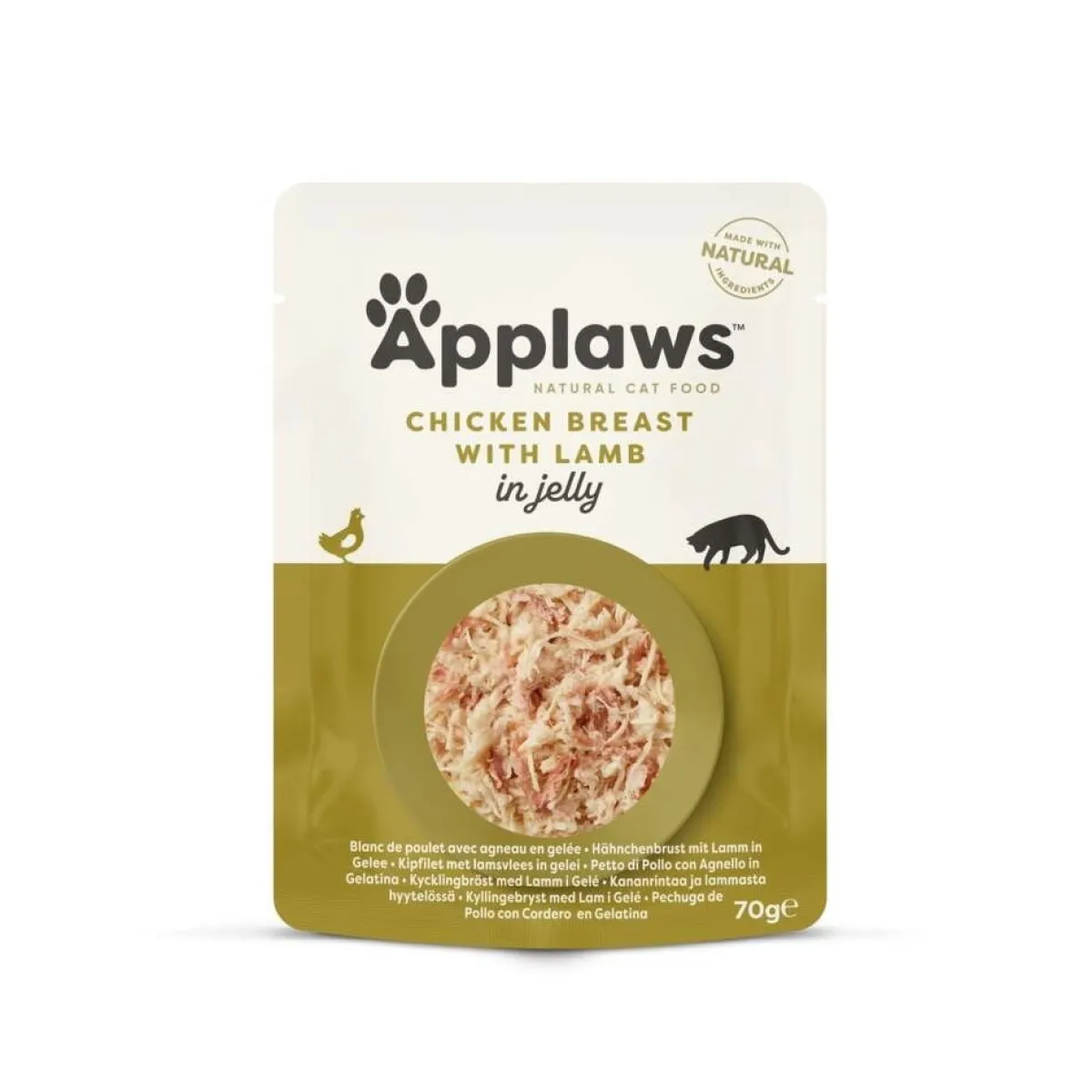 Kana & Lammas hyytelössä 70g>Applaws Clearance