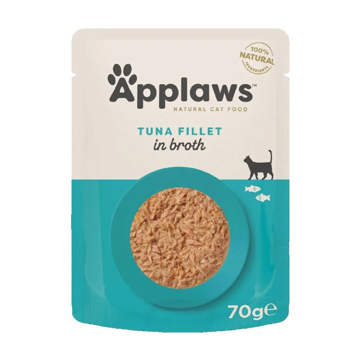 Tonnikalafilee liemessä 70 g>Applaws
