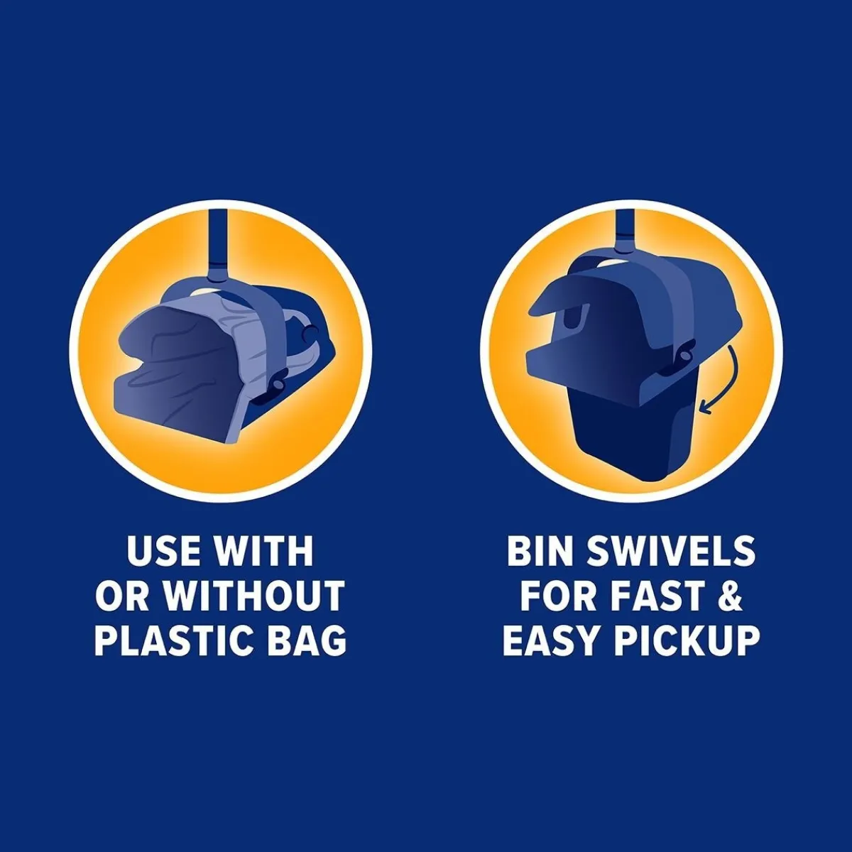 Arm & Hammer ™ Swivel Bin & Rake>Arm&Hammer