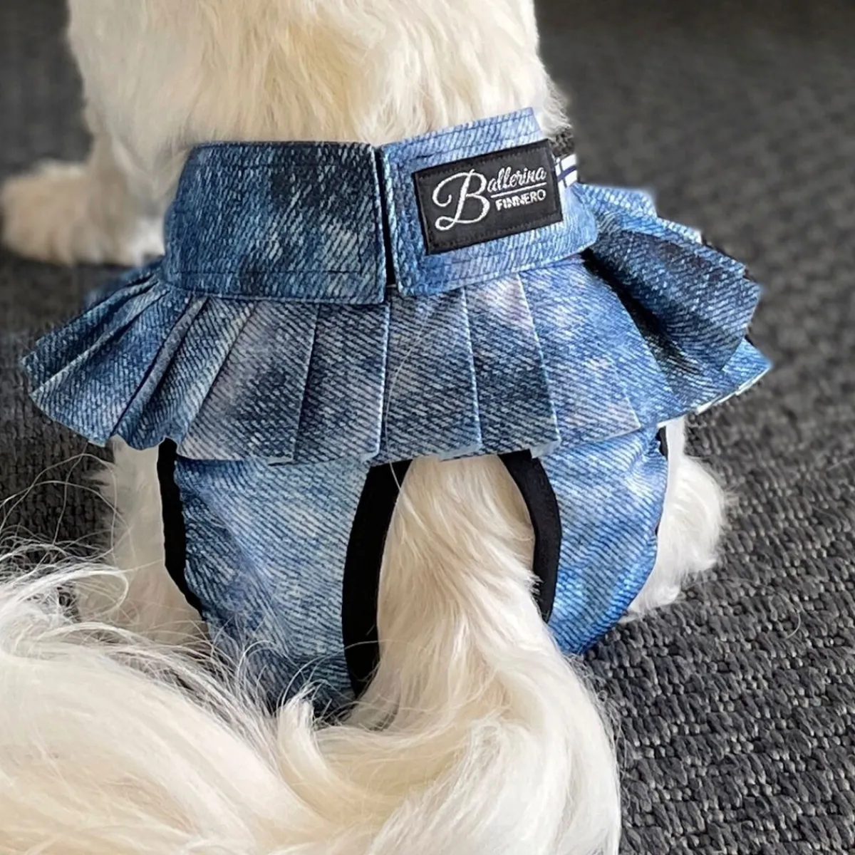 Ballerina juoksuhousut denim>FinNero Clearance