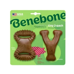 2 kpl - Dental Chew/Wishbone Bacon Tiny>Benebone