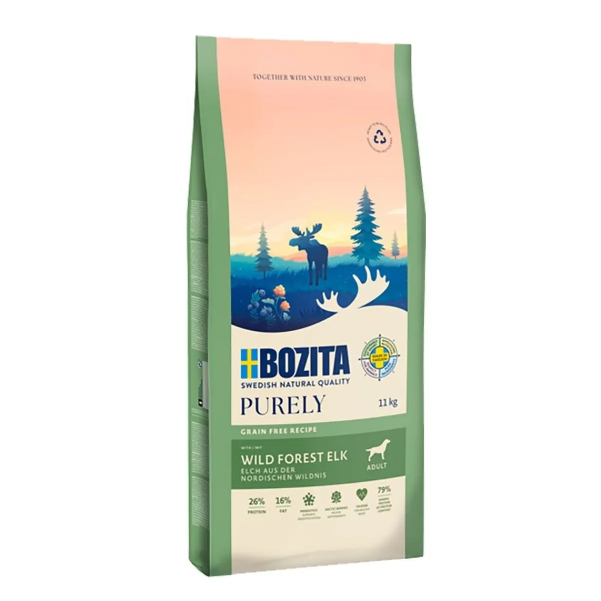 Dog Purely Adult Elk>Bozita