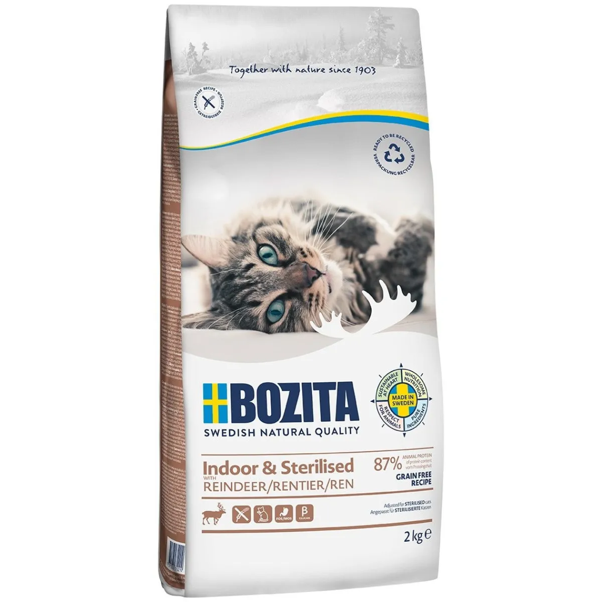 Feline Indoor & Sterilised Grain Free Reindeer>Bozita Best