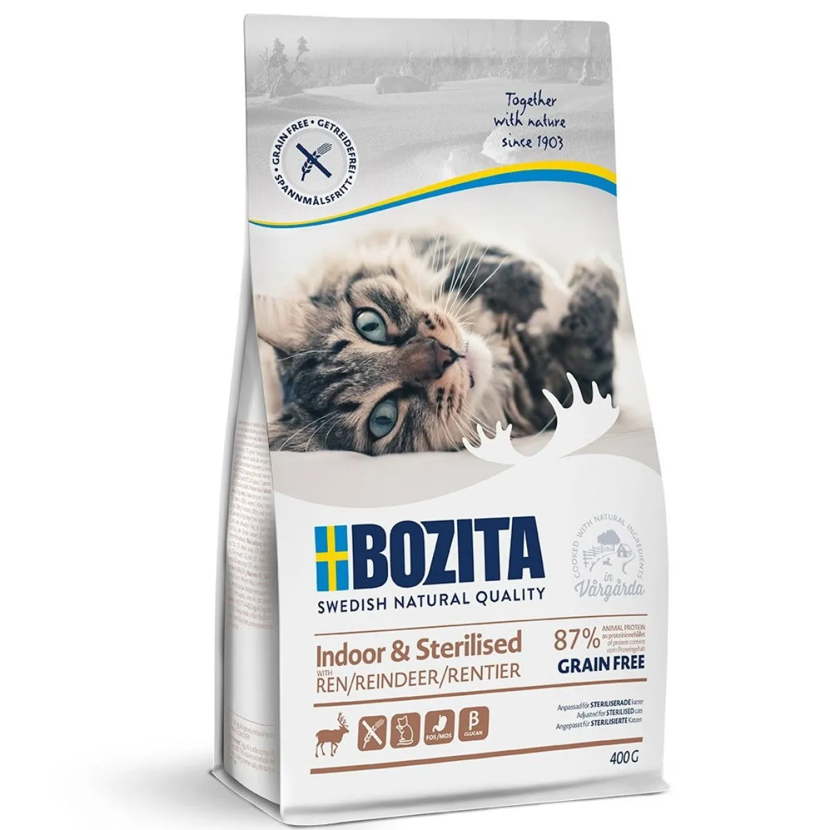 Feline Indoor & Sterilised Grain Free Reindeer>Bozita Best