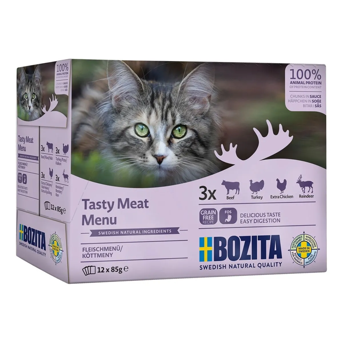Feline lihalajitelma multibox 12 x 85g>Bozita New