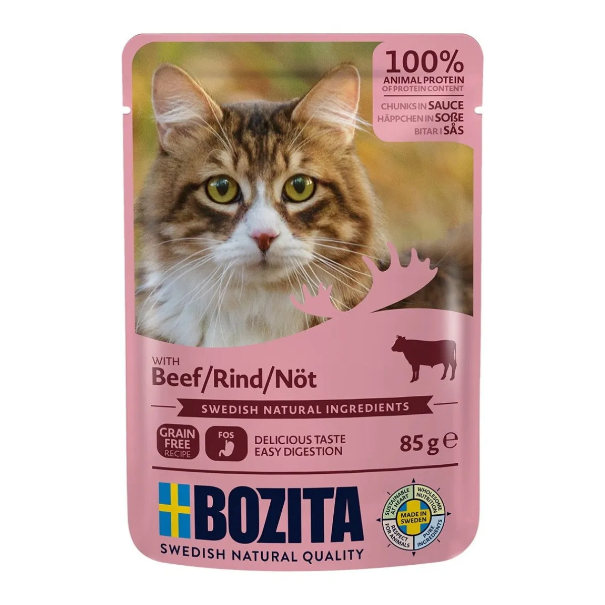 Feline nautaa kastikkeessa 85g>Bozita Clearance