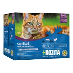 Indoor & Sterilised lihalajitelma hyytelössä 12x85 g>Bozita Clearance