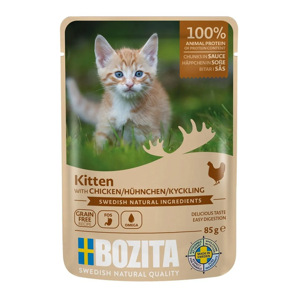 kitten kana kastikkeessa 85 g>Bozita Best