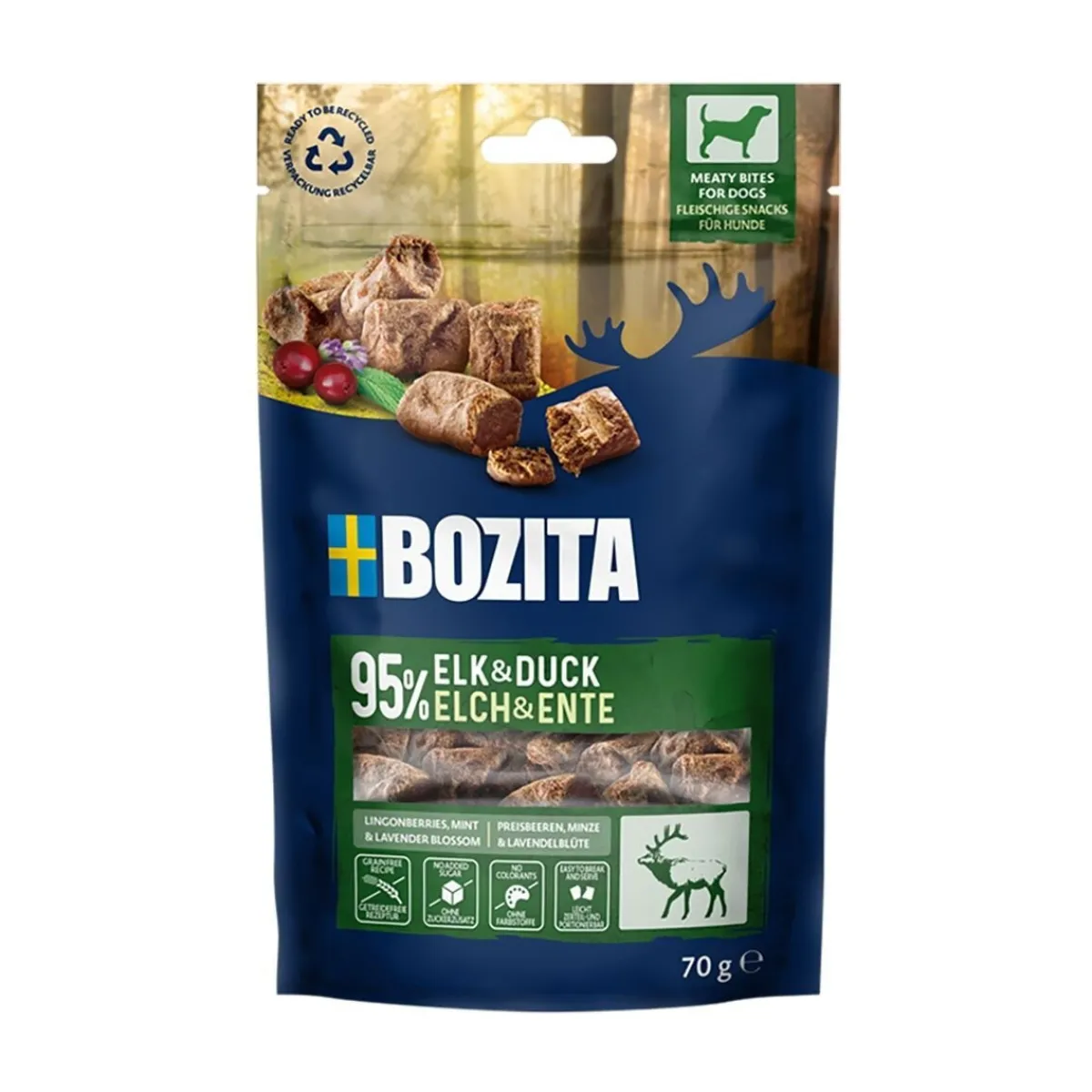 Meaty Bites Hirvi&Ankka 70g herkku koiralle>Bozita Clearance