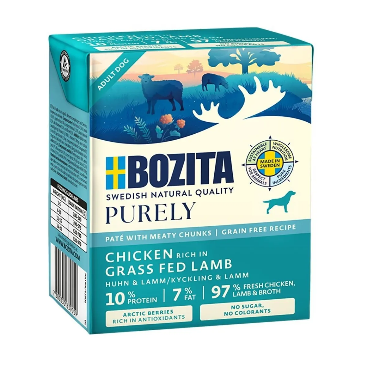 Purely Paté Lammas 370 g>Bozita