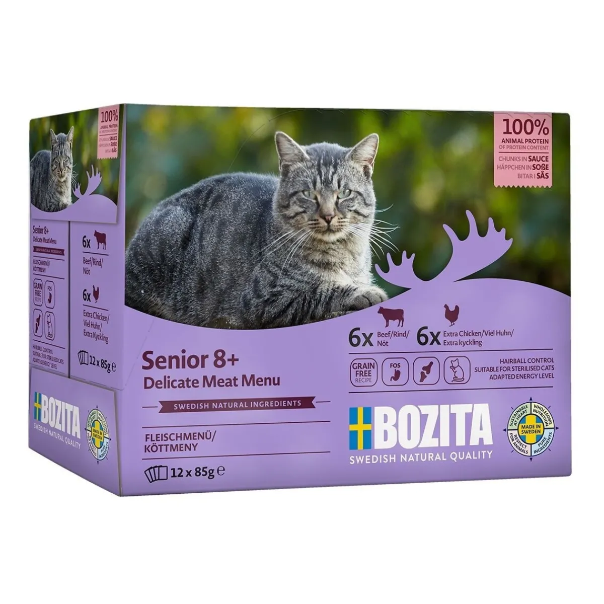 Senior 8+ Meat mix Menu 12x85g>Bozita Sale