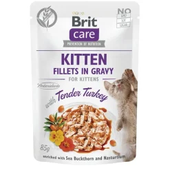 Cat Kitten kalkkuna kastikkeessa 85 g>Brit Care New