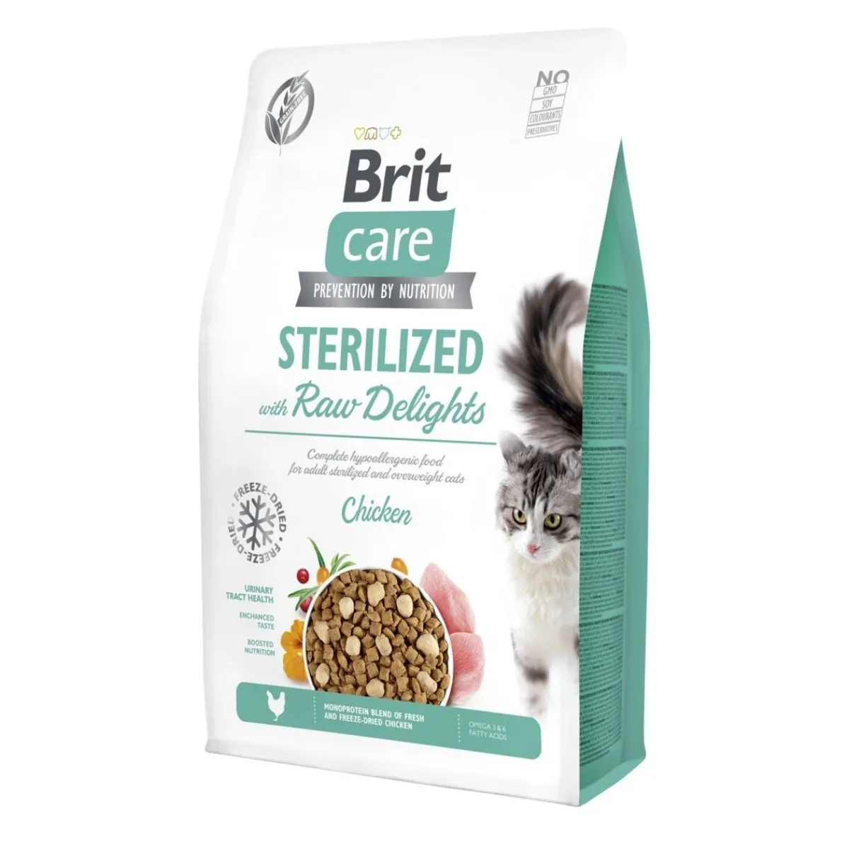 Cat Sterilized with Raw Delights 2kg>Brit Care Hot