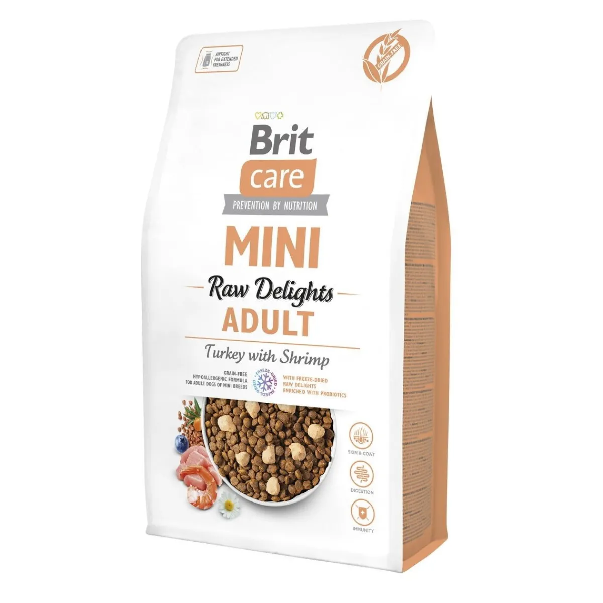 Mini Raw Delights Turkey with Shrimp 2 kg>Brit Care Outlet