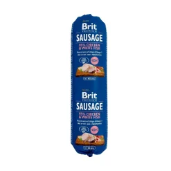 koiranmakkara kana & valkoinen kala, 800 g>Brit Premium New