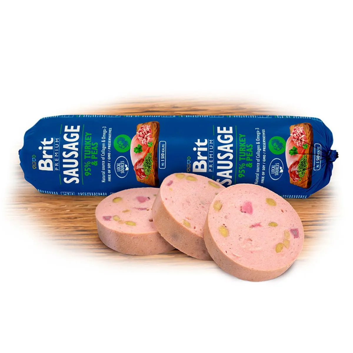 makkara kalkkuna & herne 800g>Brit Premium Best