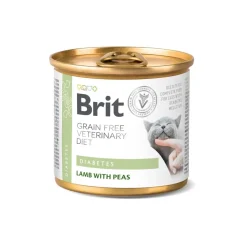 Cat Diabetes Grain Free wet 200 g>Brit Veterinary Diet