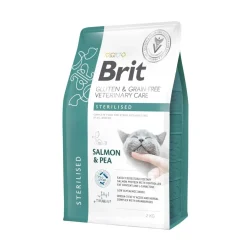 Cat Grain Free Sterilised Salmon & Pea>Brit Veterinary Diet Hot