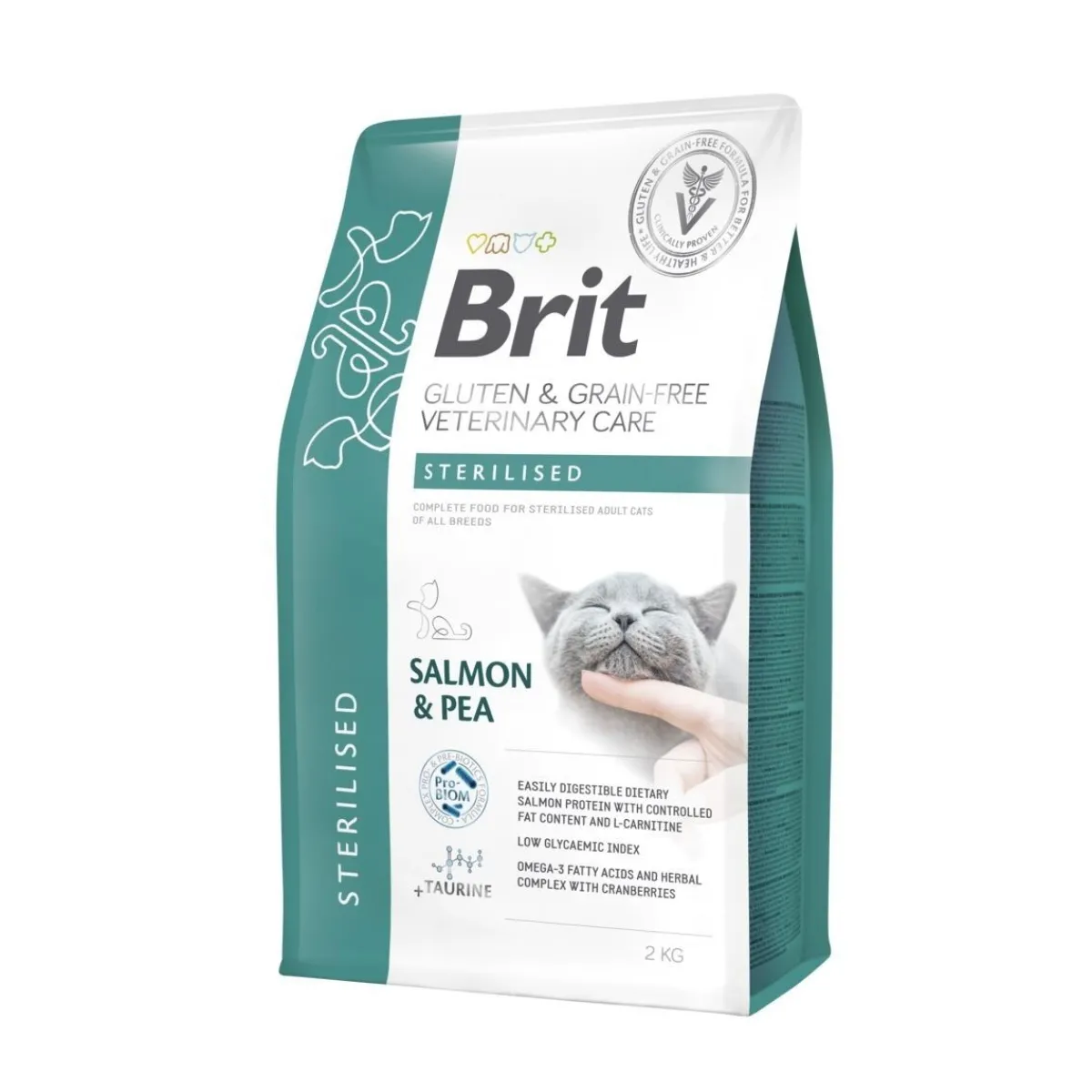 Cat Grain Free Sterilised Salmon & Pea>Brit Veterinary Diet Hot