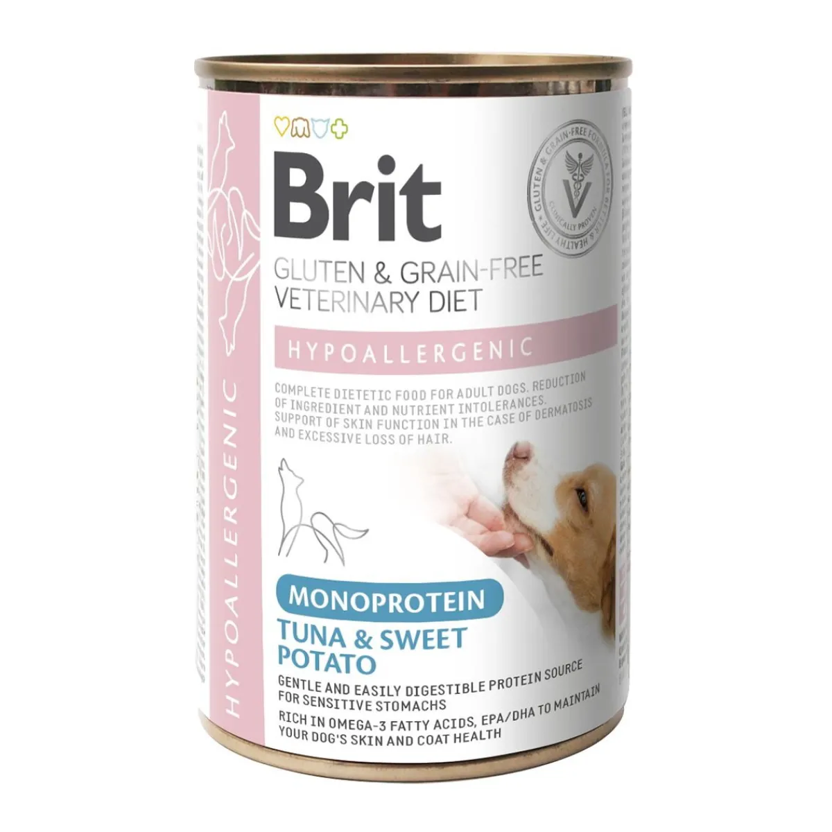for dogs Hypoallergenic Monoprotein Tuna&SweetPotato Can 400g>Brit Veterinary Diet Sale
