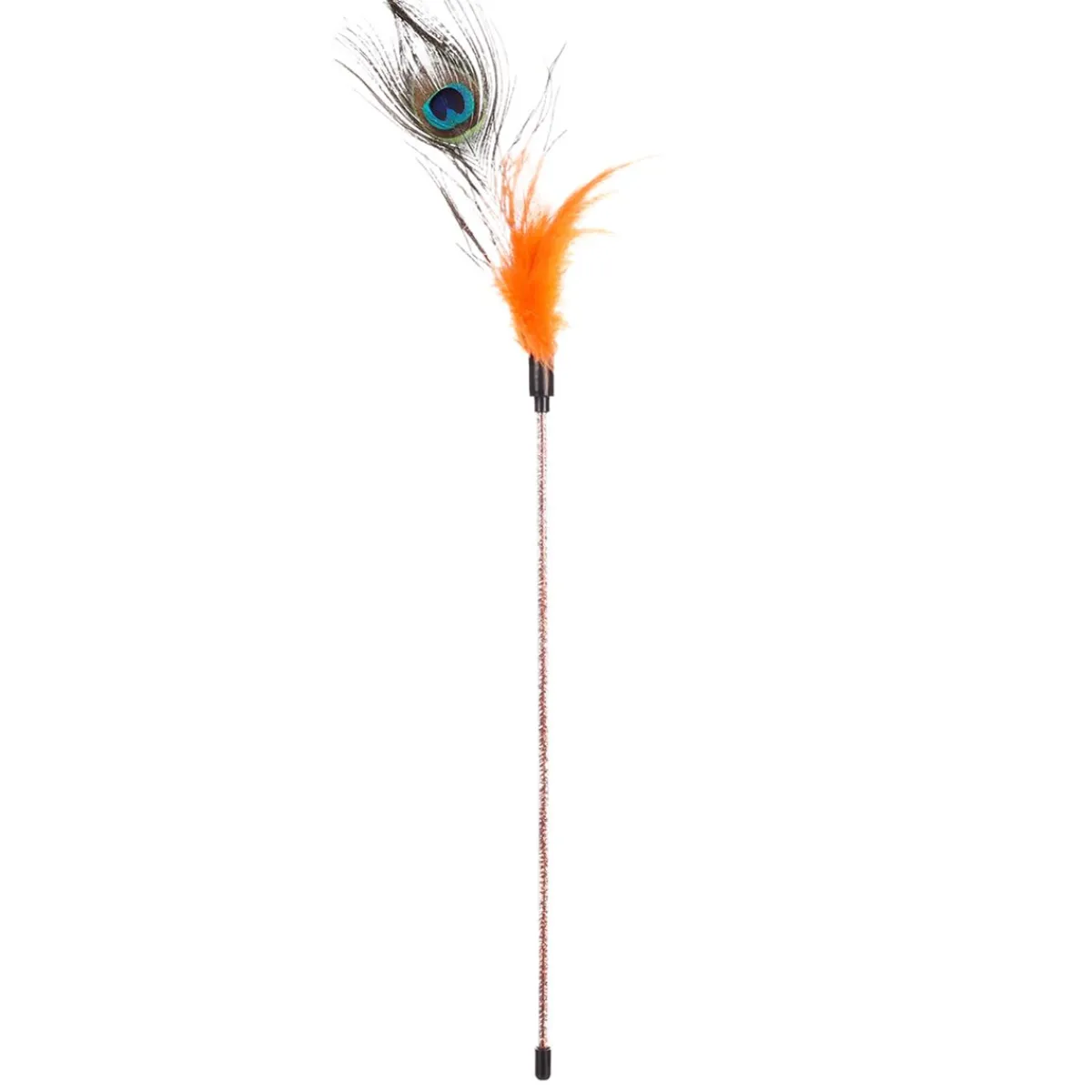 Cat Dangler Feathers 36cm>Flamingo Clearance