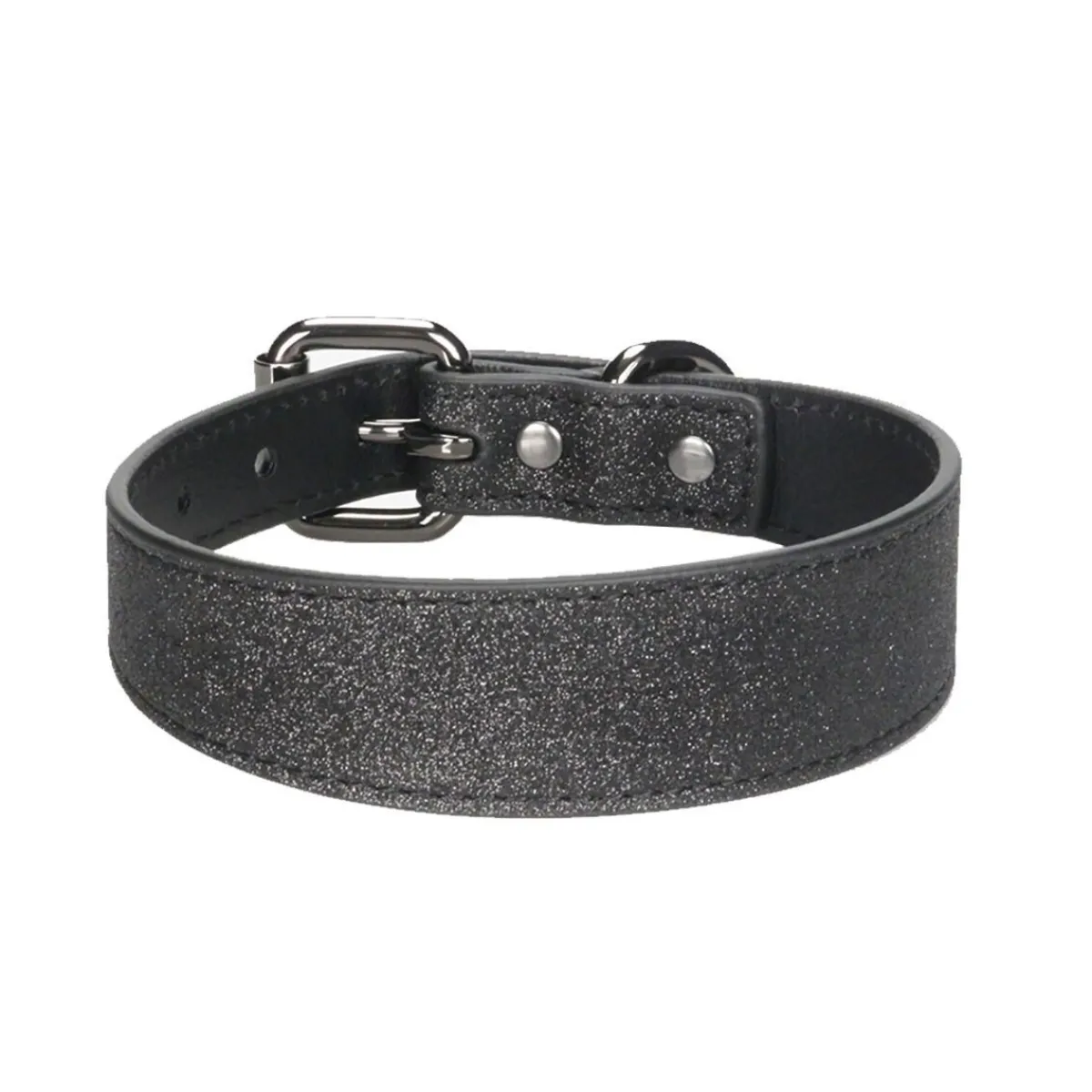 kapea solkipanta, musta glitter>Collar of Sweden Outlet