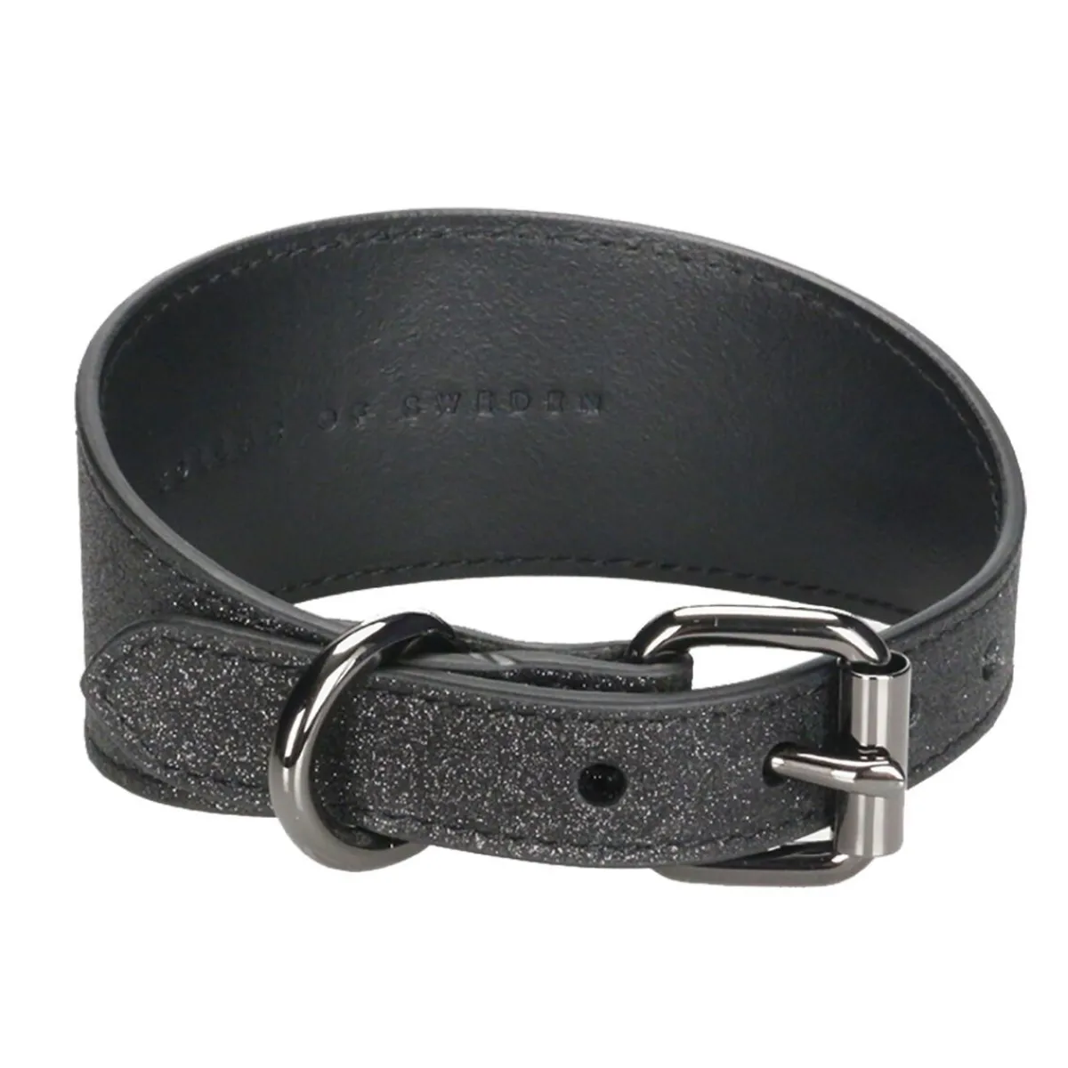 leveä solkipanta, musta glitter>Collar of Sweden Online