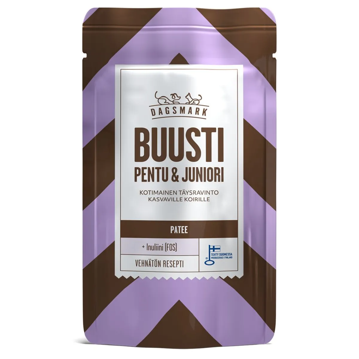 BUUSTI puppy & junior pate 90 g>Dagsmark