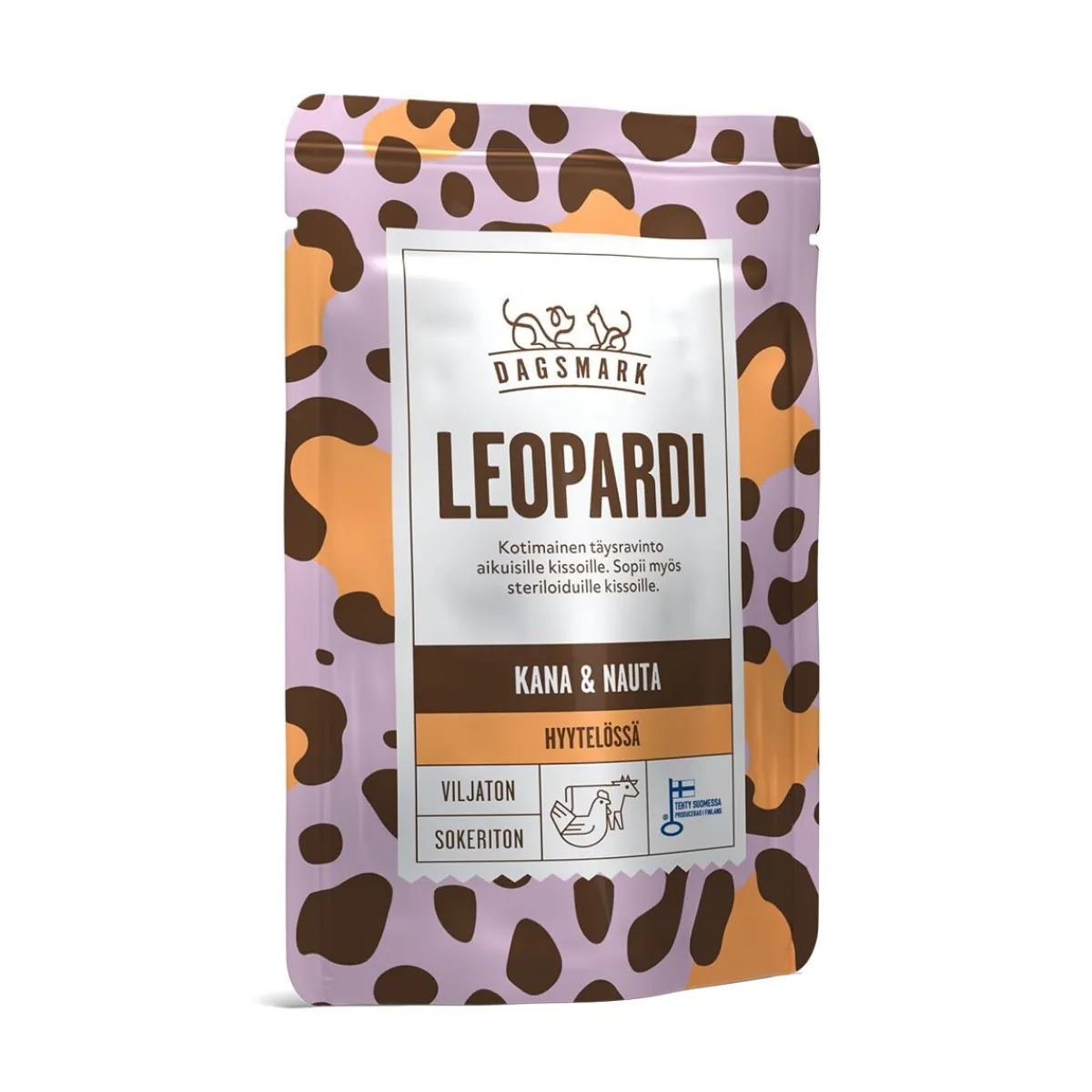 Leopardi kana-nauta hyytelössä 8x80g>Dagsmark Discount