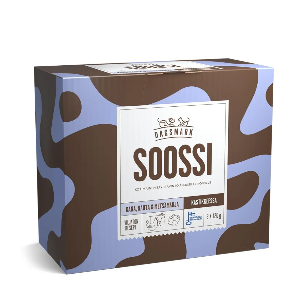 SOOSSI kana, nauta & metsämarja 8 x 120 g>Dagsmark
