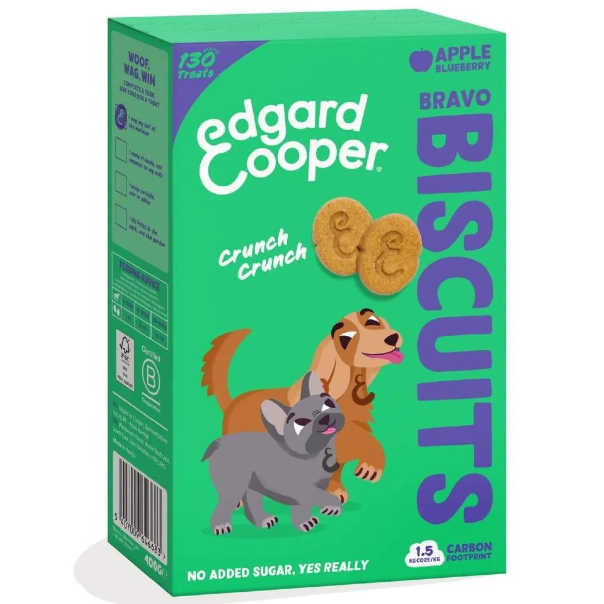 E&C-keksiherkku koiralle, omena-mustikka 400 g>Edgard & Cooper™ Online