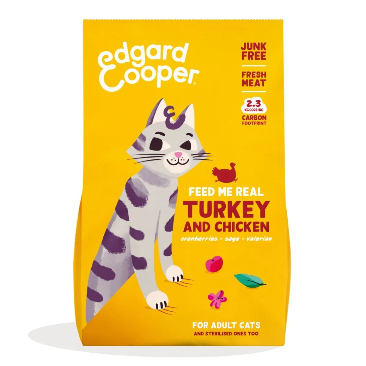 Edgard&Cooper Cat kalkkuna & kana>Edgard & Cooper™ New