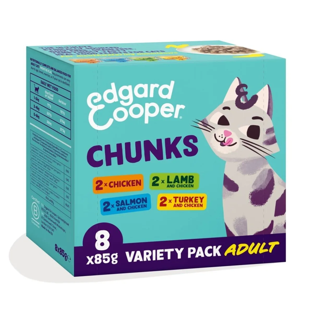 Edgard&Cooper Cat multipack paloja kastikkeessa 8x85g>Edgard & Cooper™ Online