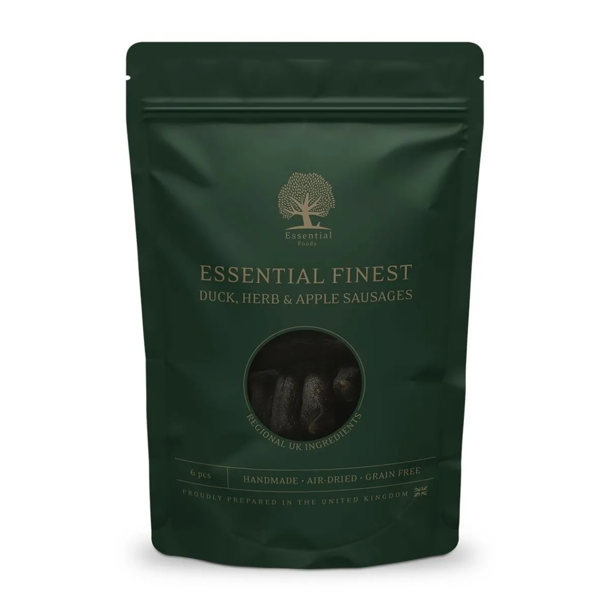 ESSENTIAL Duck, Herb & Apple Sausages 110 g>Essential Foods Best