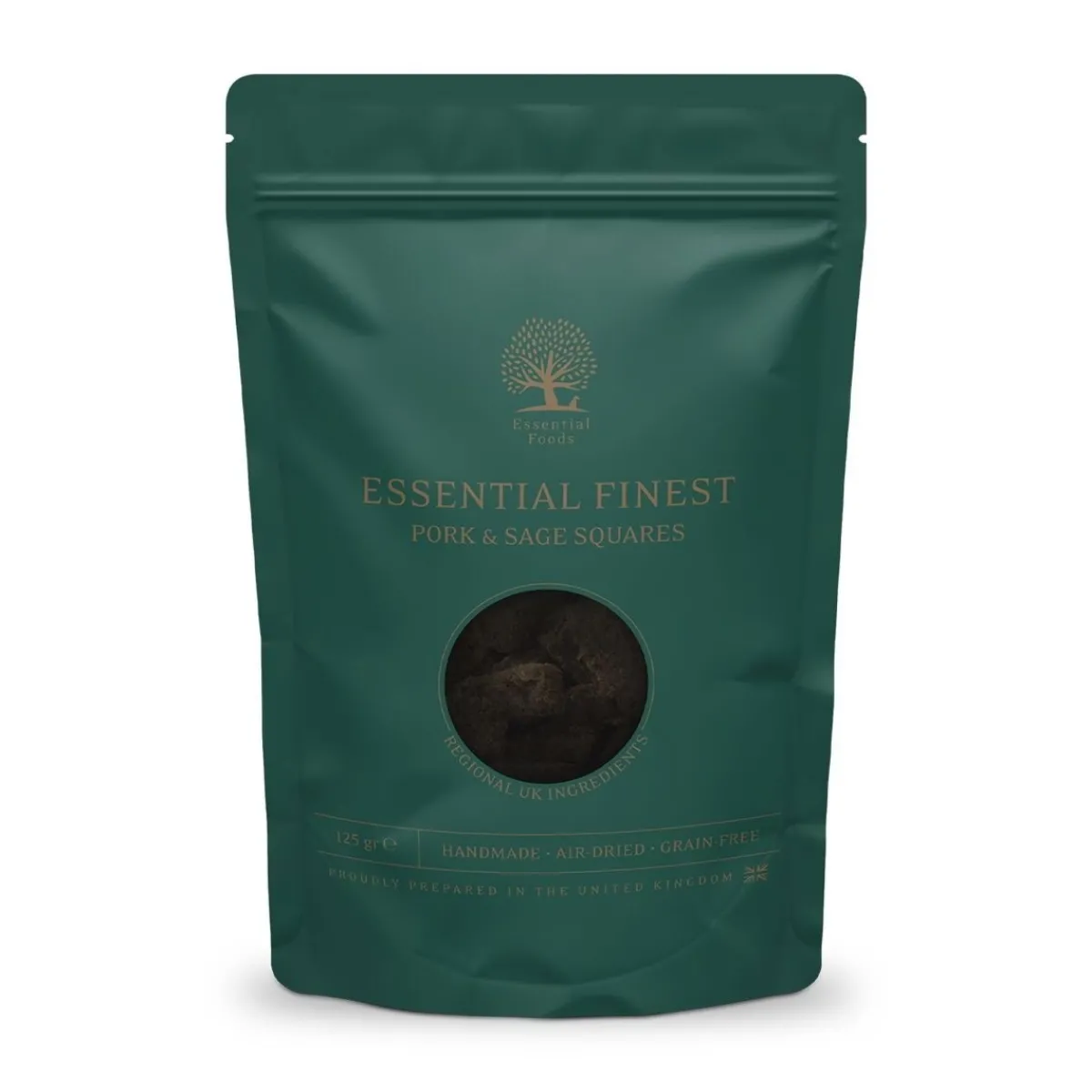 ESSENTIAL Pork&Sage Squares 125g>Essential Foods New