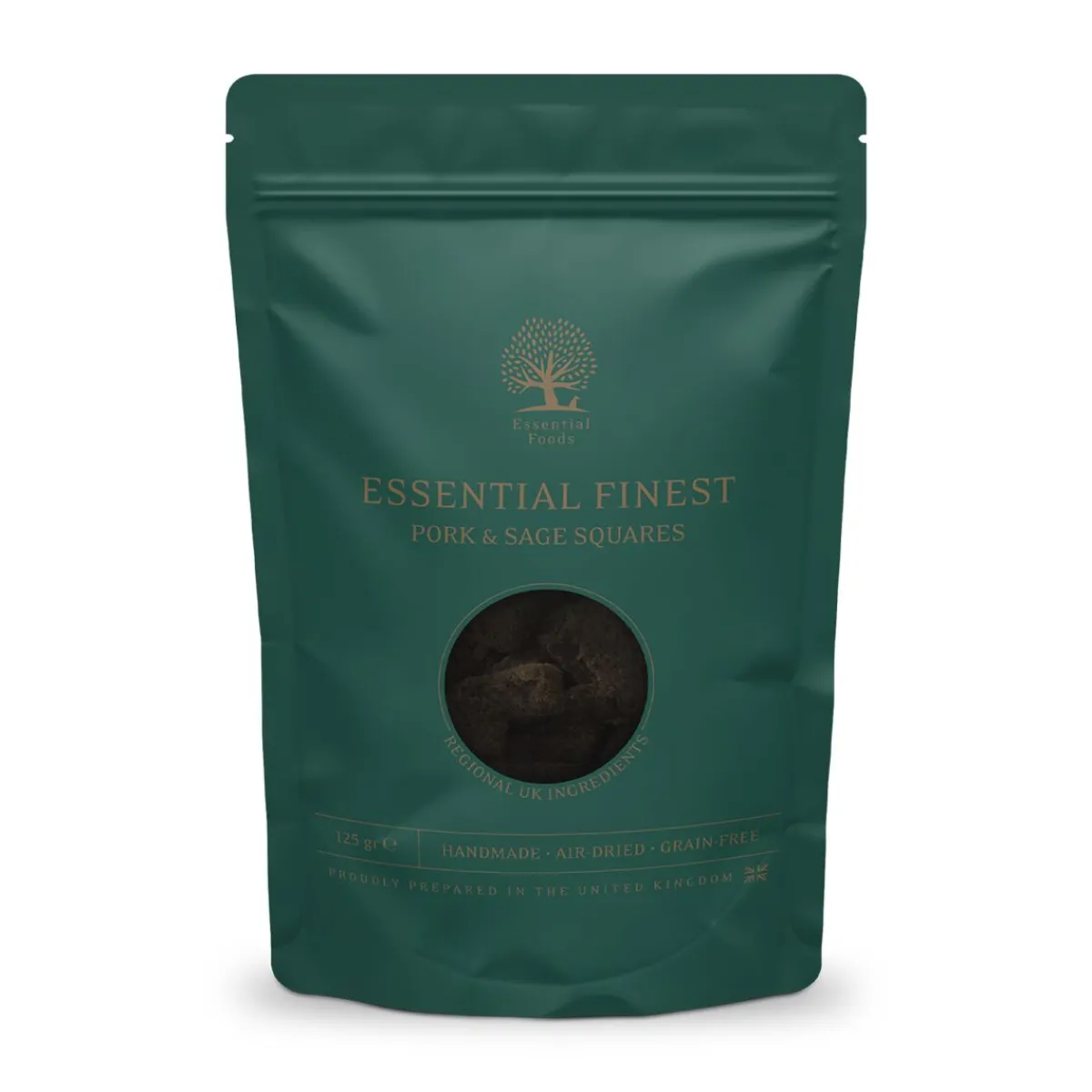 ESSENTIAL Pork&Sage Squares 125g>Essential Foods New