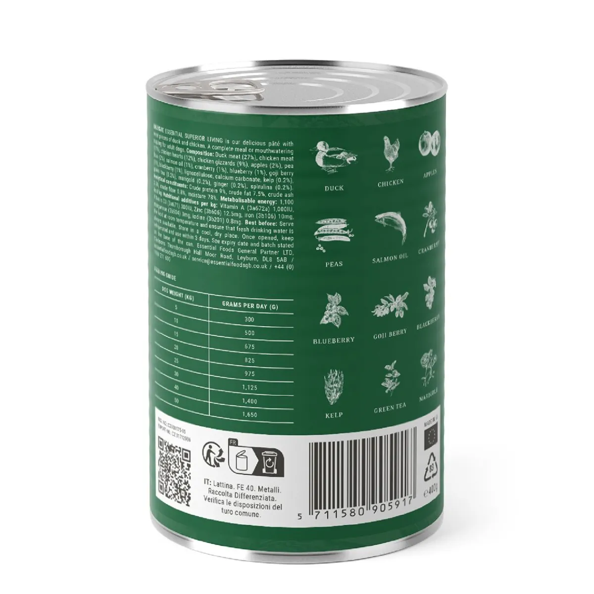 ESSENTIAL SUPERIOR LIVING PATÉ 400g>Essential Foods Hot