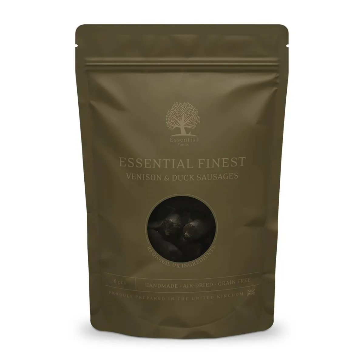 ESSENTIAL Venison&Duck Sausages 110g>Essential Foods New