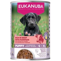 Dog Wet Puppy Nauta & Kurpitsa 400 g>Eukanuba New