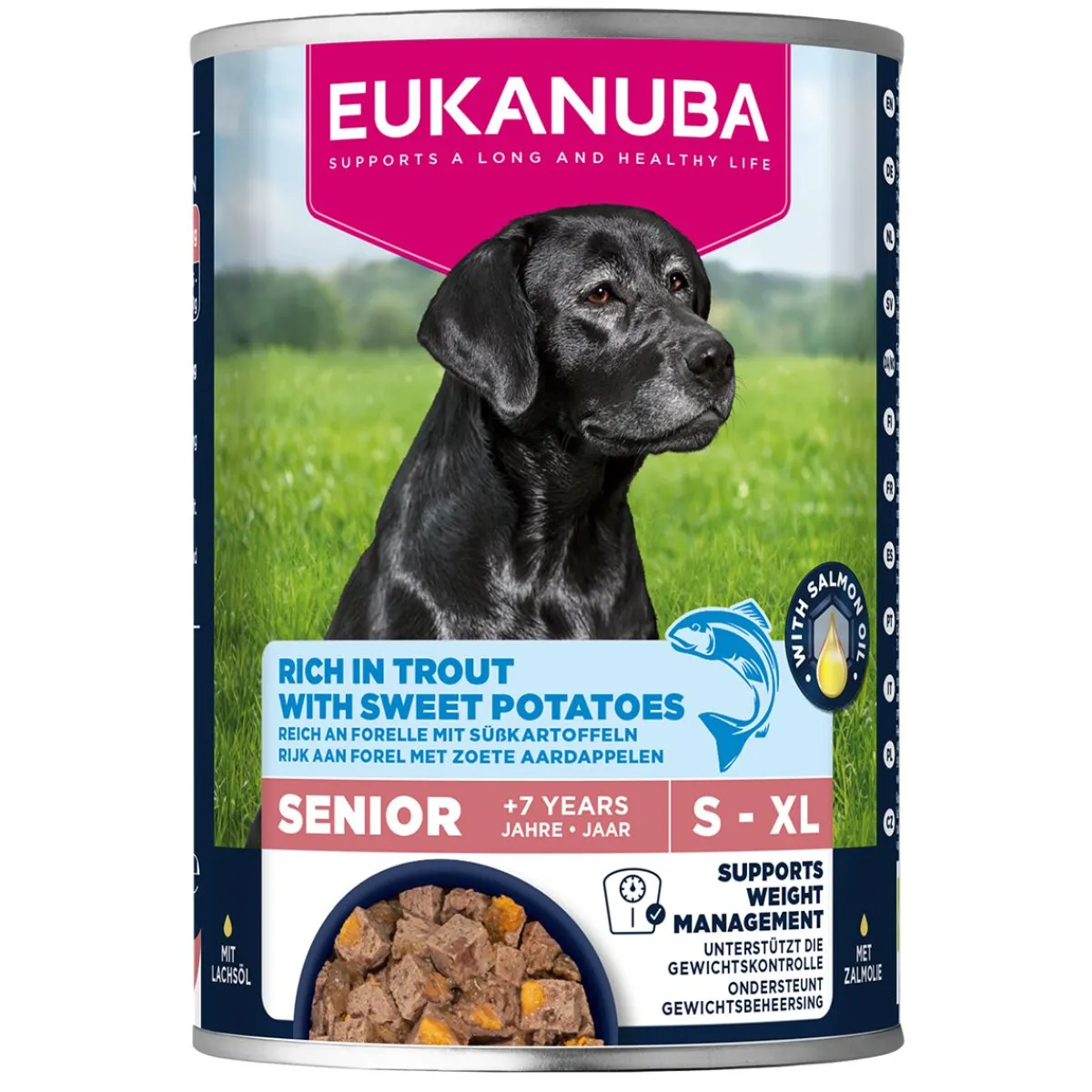 Dog Wet Senior Taimen & Bataatti 400 g>Eukanuba Clearance