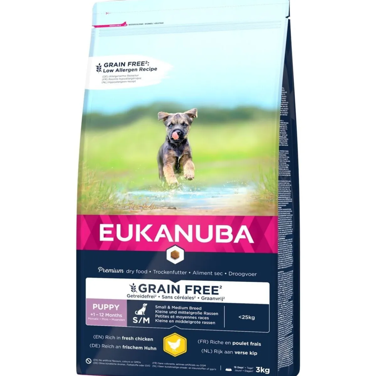 Grain Free Puppy Small/medium Chicken 2 x 12kg>Eukanuba Outlet