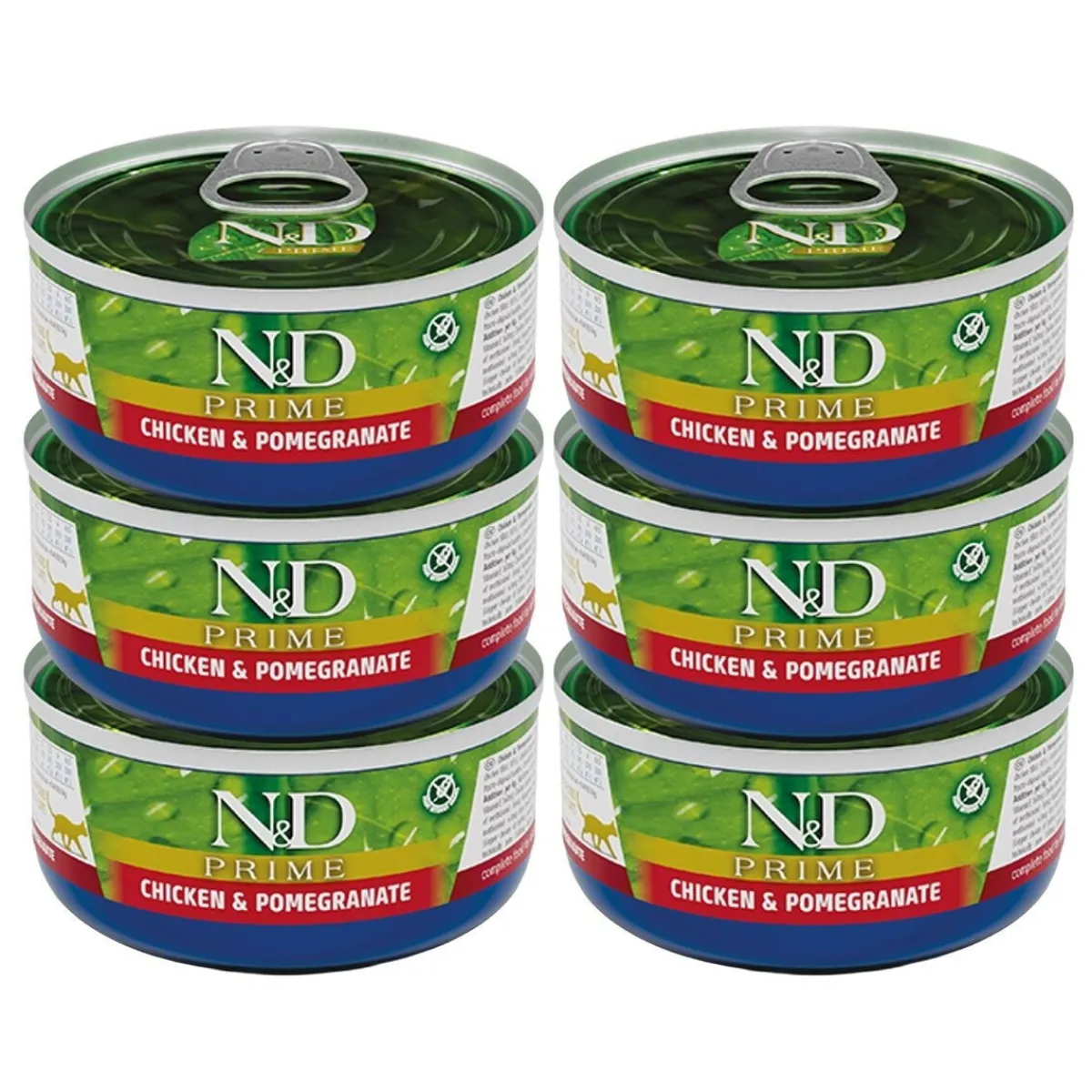 N&D Cat Prime Chicken & Pomegranate 6x70g>Farmina Best