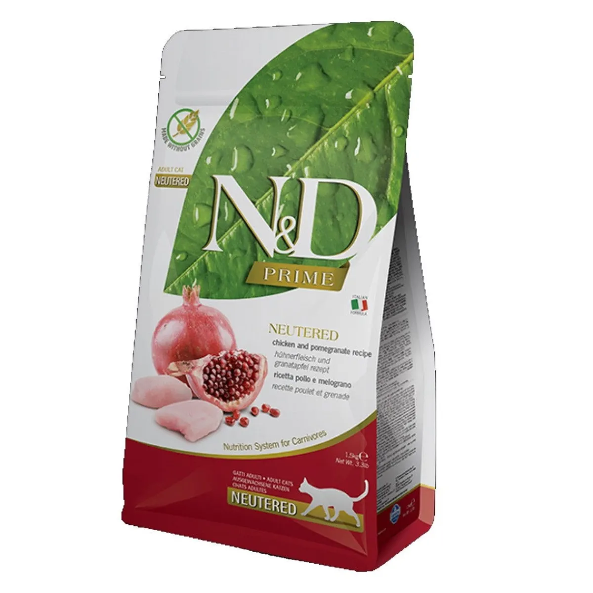 N&D Prime Neutered Cat Chicken & Pomegranate 1,5 kg>Farmina New