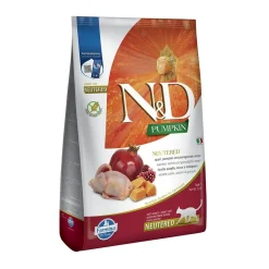 N&D Pumpkin Cat Quail Neutered 5kg>Farmina Online