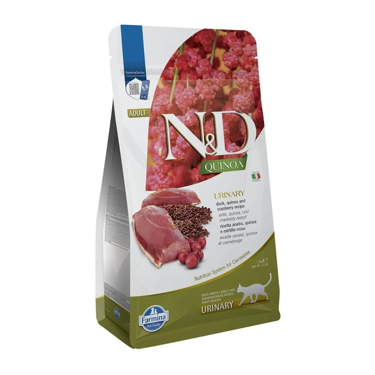 N&D Quinoa Cat Urinary Duck>Farmina Clearance