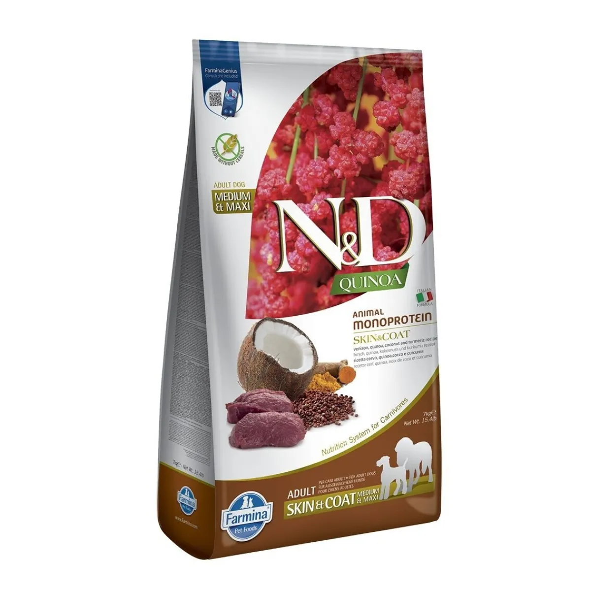 N&D Quinoa Dog Skin&Coat Venison>Farmina Online