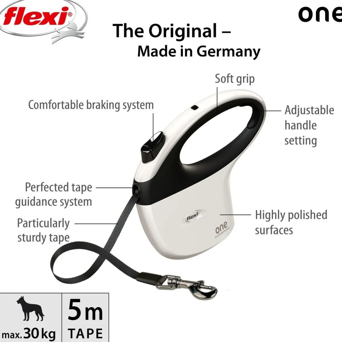 One The Avantgarde leash Tape 5m>Flexi Discount