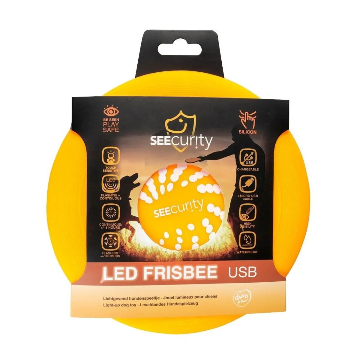 Frisbee LED-valolla Duvo+>Duvoplus Discount